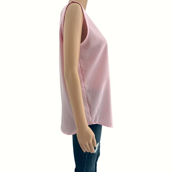 Fashion Attitudes (12) VINTAGE 80’s Pastel Pink Embroidered Floral Tank Top - Picture 3 of 5